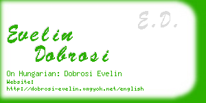 evelin dobrosi business card